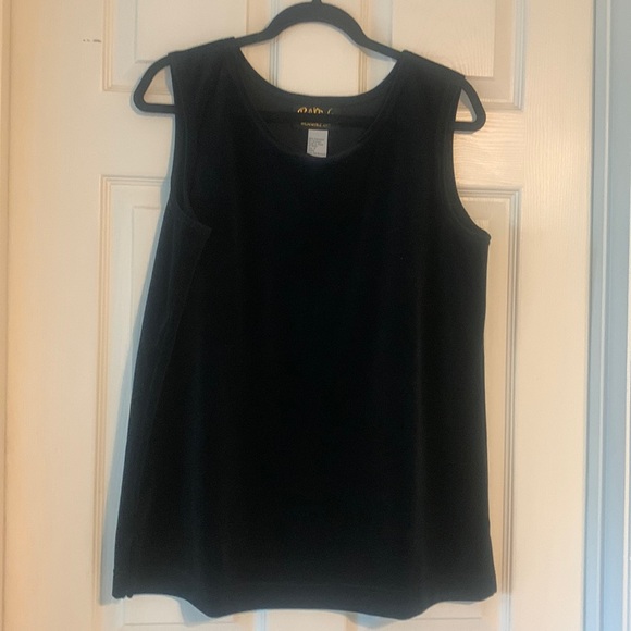 Velvet / Velour Tank Top Bob Mackie - Picture 1 of 5